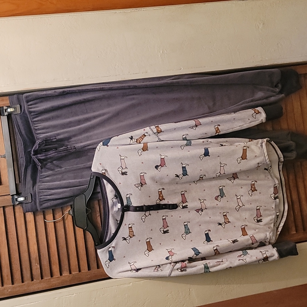 Secret Treasures holiday dachsund pajama set